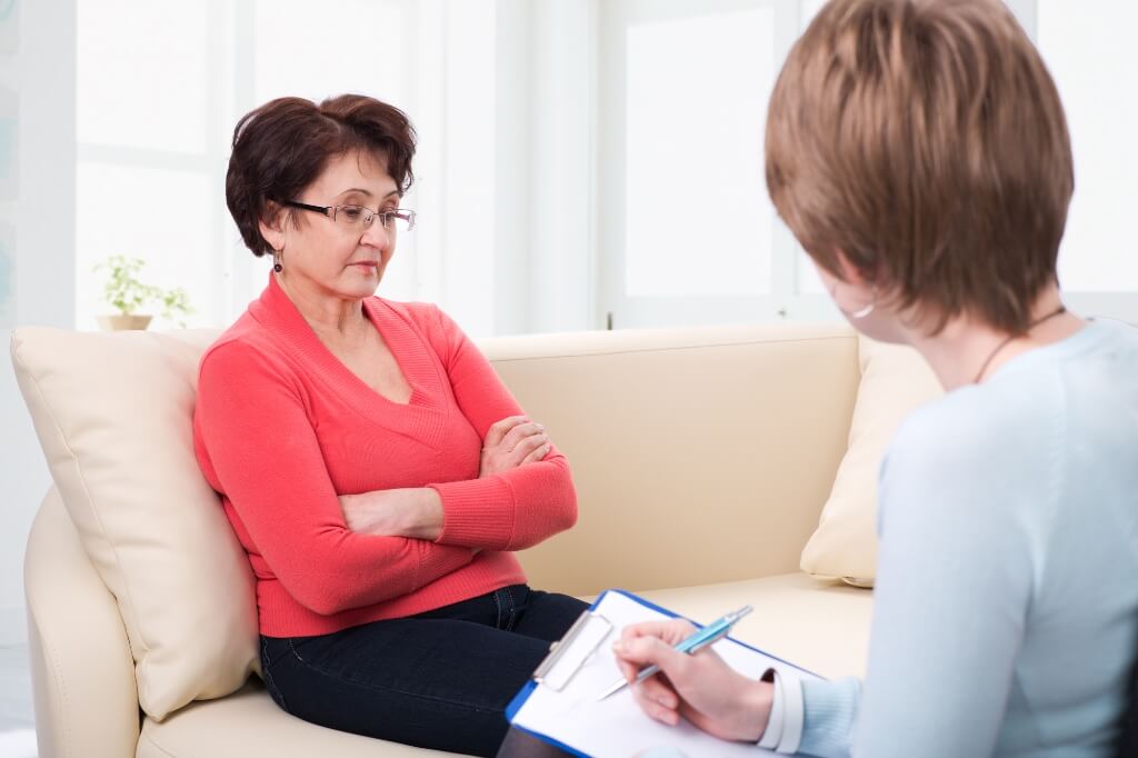 Lawyer Discussing With Her Client