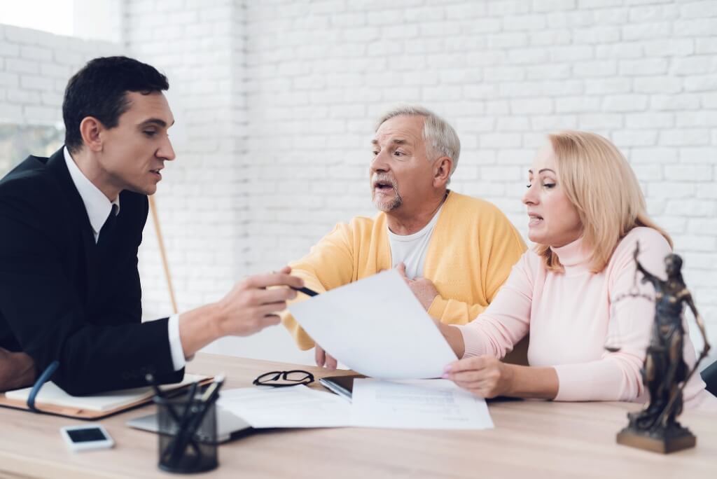 Lawyer Discussing With His Client